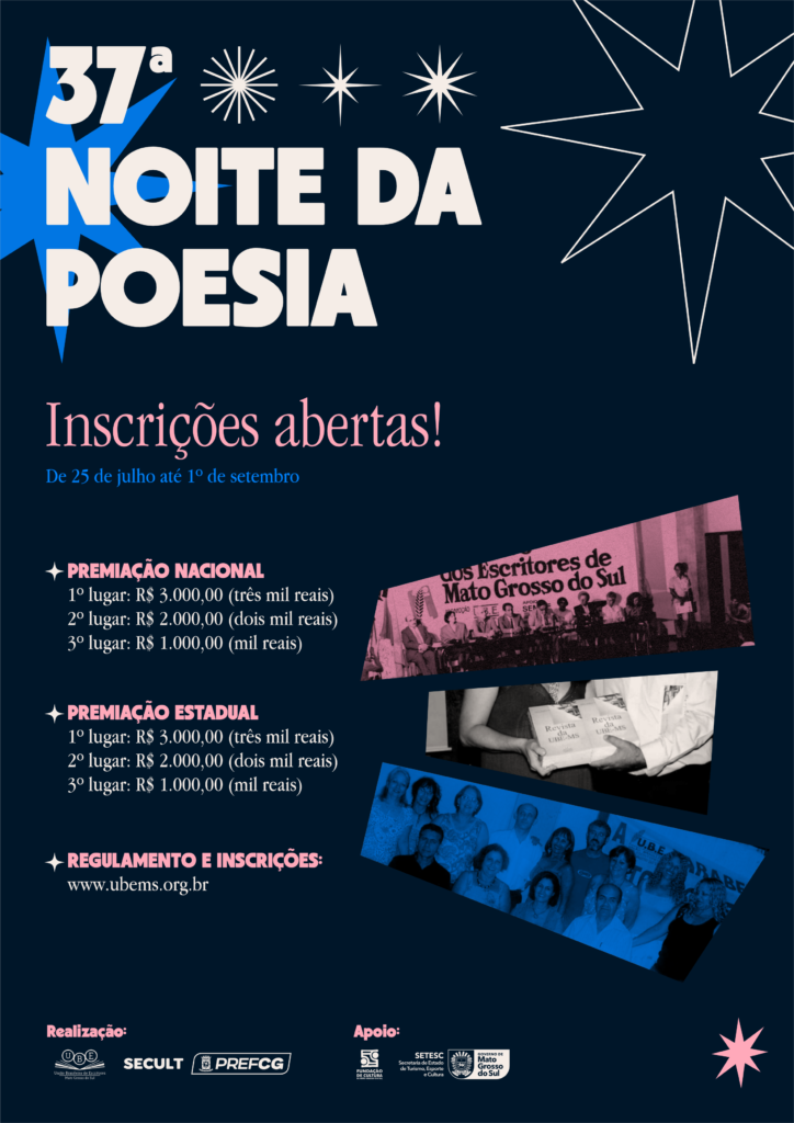 Edital da 37 Noite da Poesia - UBE MS