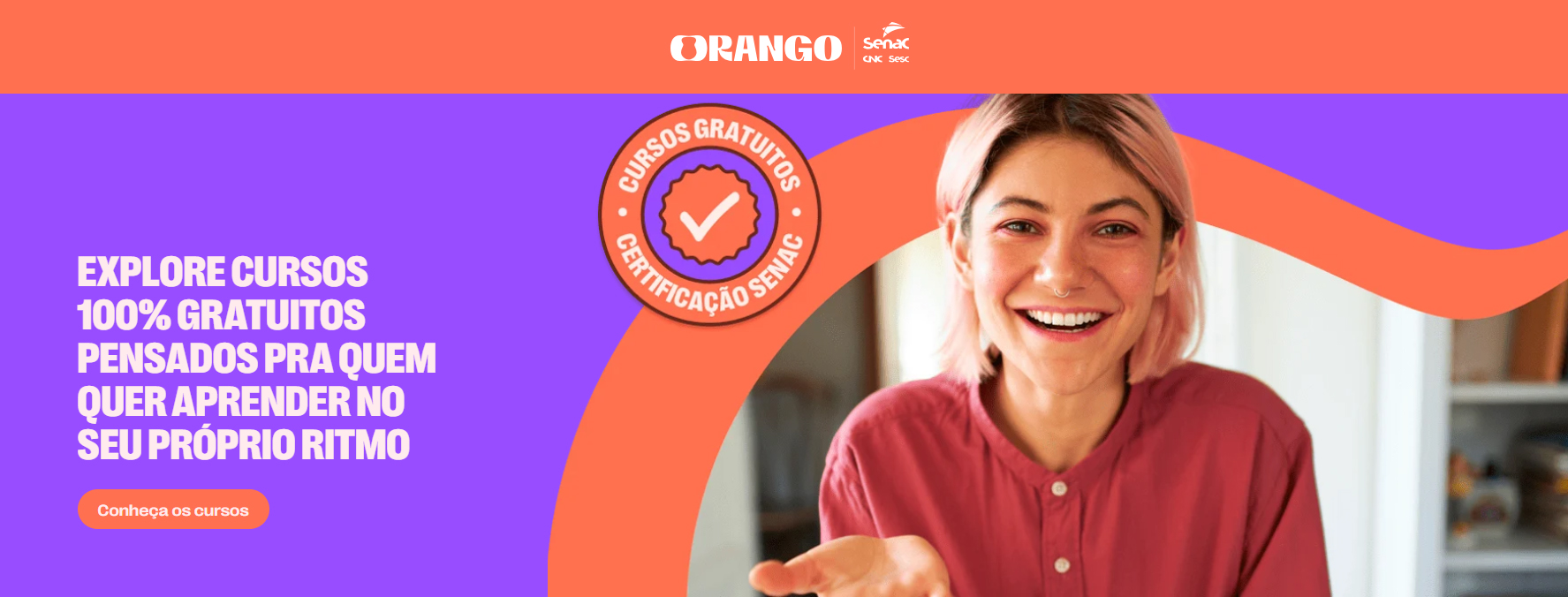 Orango Senac - Cursos gratuitos com certificados