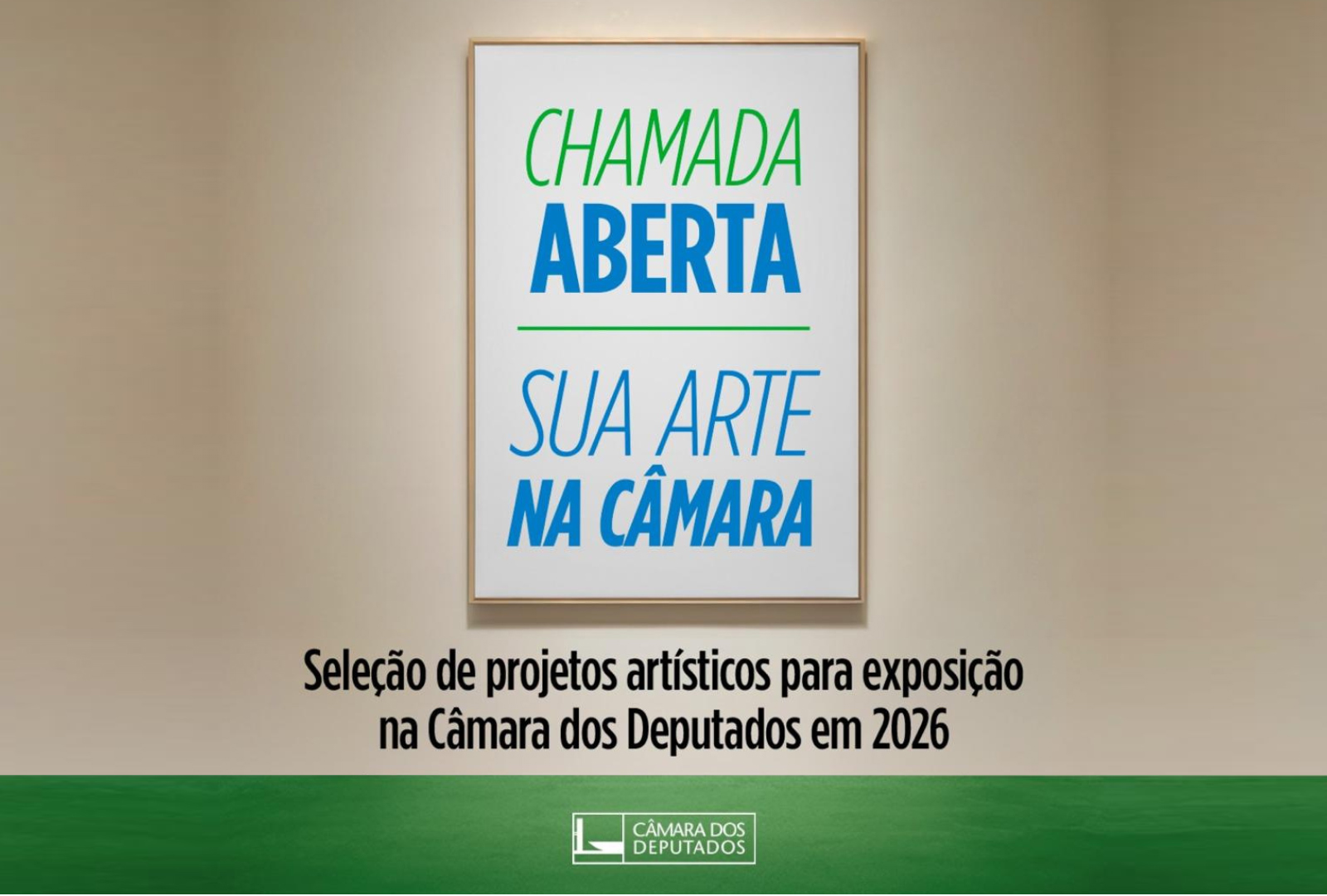 Chamada Aberta - Sua Arte na Câmara 2025 - Imagem Divulgação