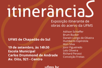 Exposição Itinerancias - Chapadão do Sul 2025. Imagem: Divulgação