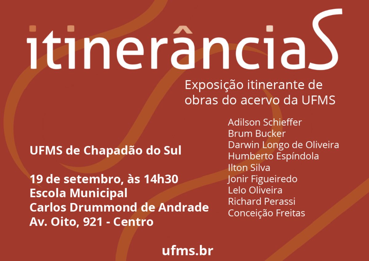 Exposição Itinerancias - Chapadão do Sul 2025. Imagem: Divulgação