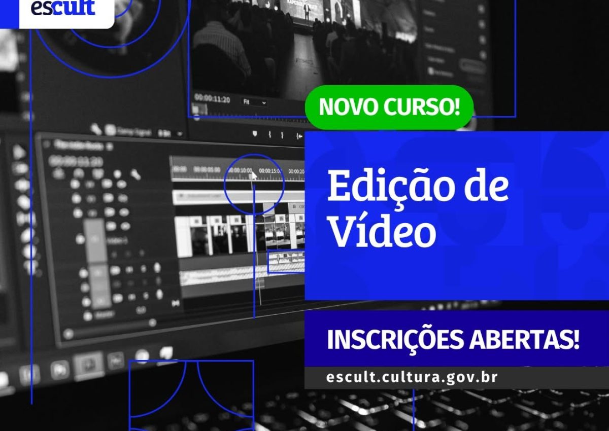 Escult lança curso gratuito de Edição de Vídeo em parceria com IFG