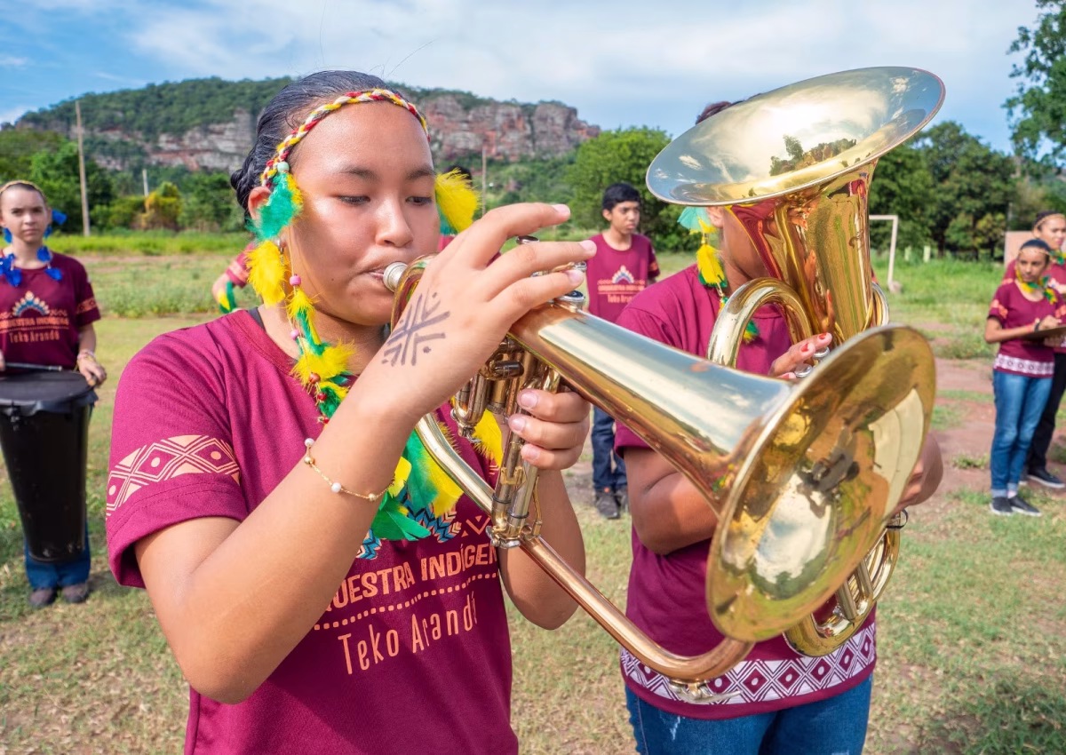 Orquestra Indígena Terena Teko Arandú celebra 12 anos transformando vidas pela música em MS