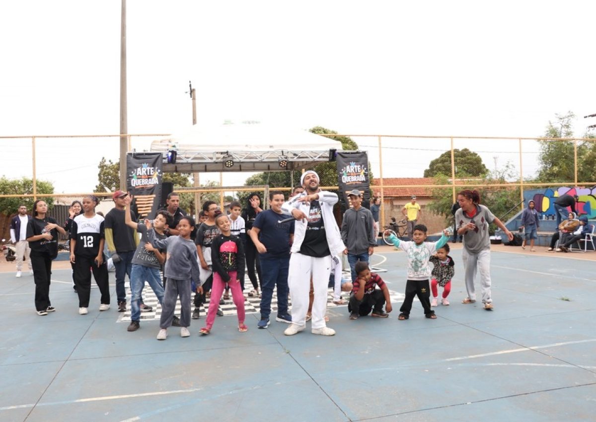 Cultura hip-hop toma conta da Praça da Morada do Sol em Nova Andradina com o Arte na Quebrada